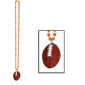 Beads w/ Football Medallion